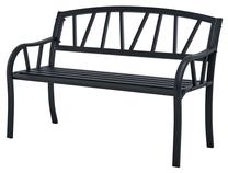 Lauko suoliukas Domoletti HS2018-B, juodas, 127.5 cm x 60.5 cm x 88 cm