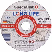 Griešanas disks Specialist+ Long Life, 125 mm x 1 mm x 22 mm