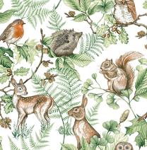Обои Graham & Brown Kids & Home 108569, виниловые, коричневый цв./белый цв./зеленый цв.