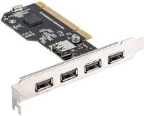 Išplėtimo kortelė Lanberg PCI Card To 4x USB-A 2.0 + 1x Internal USB-A 2.0