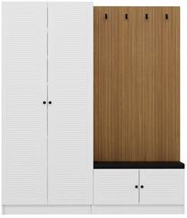 Prieškambario baldų komplektas Kalune Design Noah 8453, vidaus, balta sp.