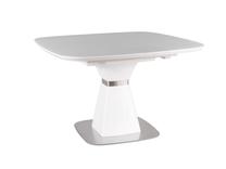 Stalas išskleidžiamas Modern Saturn, balta sp., 120 - 160 cm x 120 cm x 76 cm