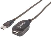 Vads Manhattan USB 2.0 A male, USB 2.0 A female, 15 m