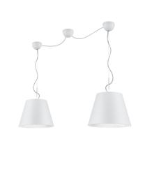 Šviestuvas kabinamas Trio Andreus 307500289, E27, 2 x 60 W, balta sp. / balta sp.