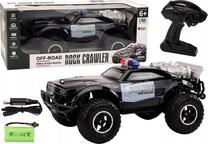 Rc policijos mašina Lean Toys Off Road Rock Crawler, 1:8, juoda sp.