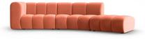 Sofa Micadoni Home Lupine Open Rounded 5 seats, koralinė sp., dešininė, 335 x 166 cm x 70 cm