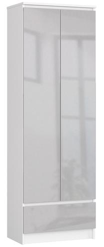 Biuro spinta Akord, balta sp./sidabro sp., 180 cm x 60 cm x 35 cm