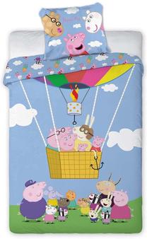 Patalynės užvalkalų komplektas Faro Baby Peppa Pig 589, įvairių spalvų, 70 x 80 cm, 160 x 200 cm