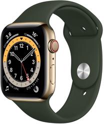 Viedais pulkstenis Apple Watch 6 GPS + Cellular 44mm, zelta krās.