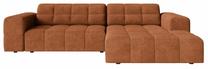 Kampinė sofa Cosmopolitan Design Chicago Eden 10, brick red s., dešininė, 167 x 234 cm x 78 cm