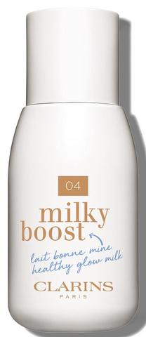 Skystas makiažo pagrindas Clarins Milky Boost Healthy Glow, 04 milky auburn, 50 ml