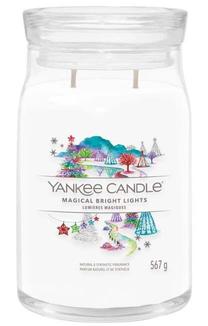 Žvakė, aromatinė Yankee Candle Signature Magical Bright Lights, 60 - 90 h, 567 g, balta sp.