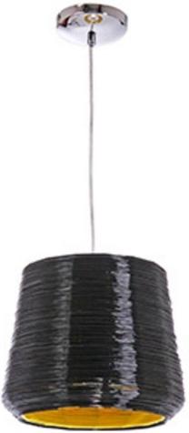 Valgusti rippuv IC Lite Acry 391925, E27, 1 x 60 W, must v. / hõbe v.
