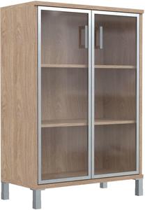 Vitrina Skyland Born B 420.5, ąžuolo sp., 90 cm x 45 cm x 128.6 cm