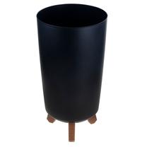 Gėlių vazonas DGTL200-S433, plastikinis, Ø 19.5 cm, juoda sp.