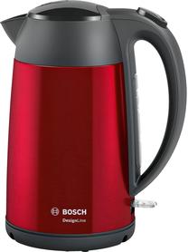 Elektrinis virdulys Bosch TWK3P424, 1.7 l, juoda sp./raudona sp.