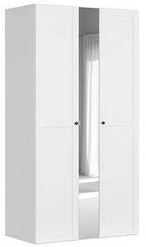 Spinta Flex F57-WARDROBE_SET_36-BI / BI / SZ, balta sp., 66 cm x 125 cm x 240 cm, su veidrodžiu