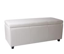 Pufas Qiyao Furniture HY-9104, balta sp., 120 cm x 50 cm x 47 cm