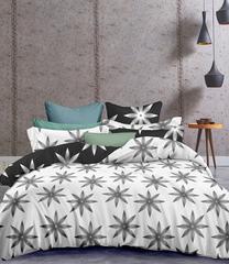 Patalynės užvalkalų komplektas DecoKing Hypnosis Alpin, juodas/pilkas, 200 x 220 cm