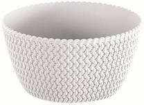 Puķu pods Prosperplast, plastmasa, Ø 23.6 cm, balta krās.