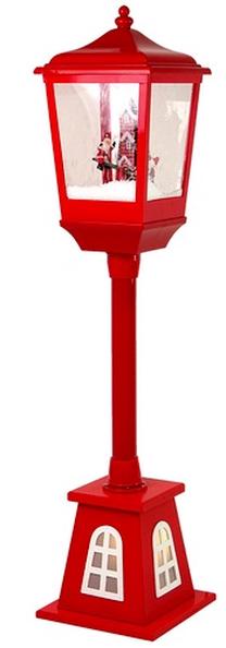 Kalėdinė dekoracija, Žibintas Lean Toys 12637, 18 cm, raudona sp.