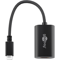 Adapteris Goobay USB / HDMI 38532 USB C male, Displayport, melna krās.