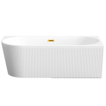 Vonia, laisvai pastatoma Invena Glamour, 170 cm x 80 cm x 58 cm, ovalas, balta sp.