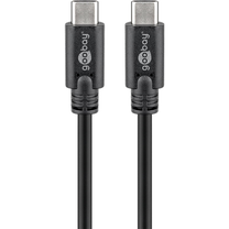 Kabelis Goobay 67975 USB Type-C, USB Type C, 0.5 m, melna krās.