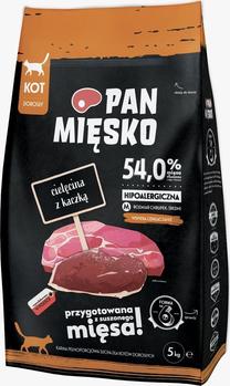 Sausā kaķu barība Pan Miesko Veal With Duck, pīles gaļa/teļa gaļa, 5 kg