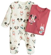 Bērnu rāpulītis ar garām piedurknēm, klasisks, meitenēm/mazuļiem Cool Club Mickey & Friends LUG2702344-00, daudzkrāsaina, 74 cm, 2 gab.