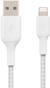 Vads Belkin, USB/Apple Lightning, balta krās.