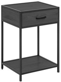Naktinis staliukas Home4you Seaford AC87997, juodas, 42 cm x 35 cm x 63 cm