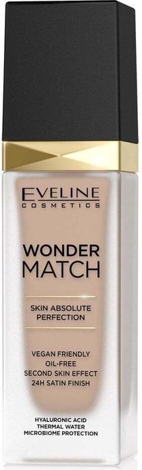 Skystas makiažo pagrindas Eveline Wonder Match, 15 natural, 30 ml
