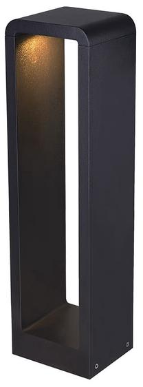 Brīvi stāvošs āra gaismeklis CristalRecord, 9W, LED, IP65, antracīta krās., 10.8 cm x 50 cm