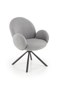 Valgomojo kėdė Domoletti Cozy K498, pilka sp., 63 cm x 64 cm x 90 cm