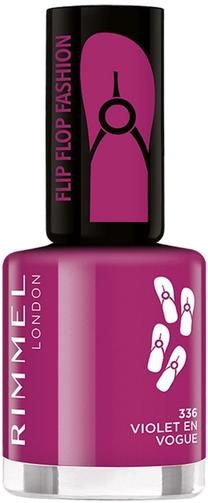 Nagų lakas Rimmel London Flip Flop Fashion 336, violet en vogue sp., 8 ml