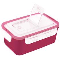 Toidukarp Branq Q-lock Go, 0.65 l, 10.6 cm x 15.8 cm, roosa v.