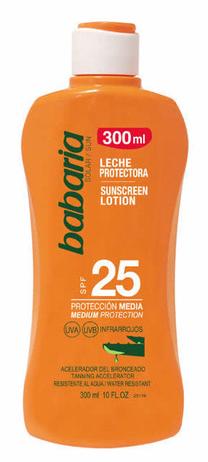 Losjonas įdegio priežiūrai Babaria SPF25, 300 ml