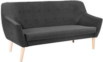 Sofa Nordic 3 Orinoco 1618, juoda sp., 180 x 75 cm x 90 cm