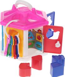 Развивающая игра Polesie Shape Sorter Play House, 21.3 см, многоцветный