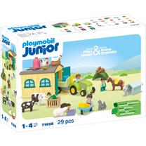Konstruktorius Playmobil Junior Farm Adventure With Tractor 71656, 29 vnt., įvairių spalvų