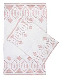 Vonios kilimėlių rinkinys Foutastic Sherry 396RYH2399, balta sp./rožinė sp., 60 cm x 90 cm