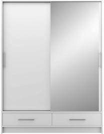 Spinta Estantte II With Mirror, balta sp., 60 cm x 150 cm x 200 cm, su veidrodžiu