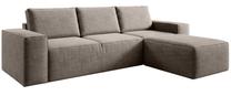 Kampinė sofa Silla Marte 20, šviesiai ruda sp., dešininė, 204 x 302 cm x 95 cm