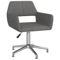 Darba krēsls VLX Fabric 330331, 52.5 x 53 x 71 - 83 cm, tumši pelēka krās.