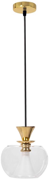 Valgusti rippuv TooLight Crown 1, G9, 1 x 40 W, läbipaistev v. / kuldne v., 14.5 x 10.5 cm
