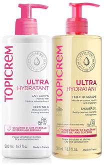 Kūno priežiūros rinkinys Topicrem Ultra Hydrating, 2 vnt.