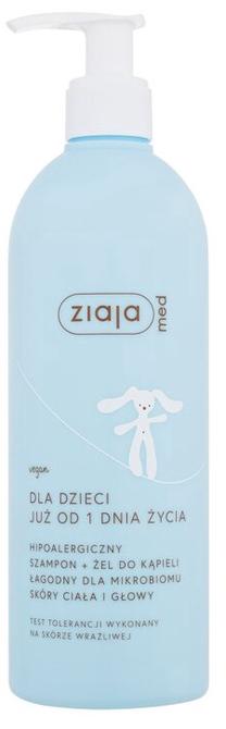 Dušo želė ir šampūnas Ziaja Med Hypoallergenic Shampoo + Bath Gel, 400 ml
