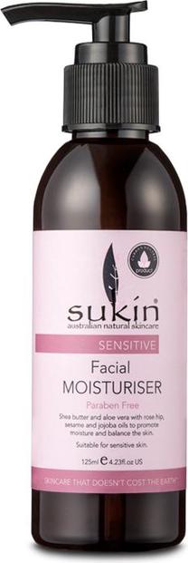 Veido kremas Sukin Sensitive Facial Moisturizer, 125 ml