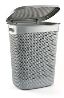 Skalbinių dėžė Ucsan Plastik, 52 l, pilka sp., 45 cm x 37 cm x 57 cm